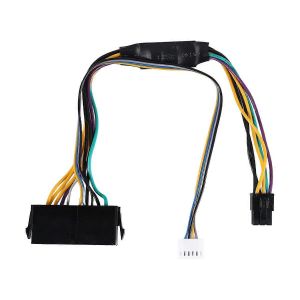 ATX Main 24 broches femelle vers 6 broches mâle 6 broches PCI-E PSU Connecteur de câble d'alimentation pour HP Elite - Neuf