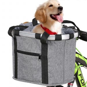 Panier De Velo Pliable Et Amovible Pour Guidon Avant, Ideal Pour Les Courses, Le Velo Et Les Pique-Niques. - Neuf