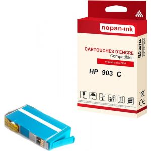 NOPAN-INK - x1 Cartouche compatible pour HP 903 XL 903XL Cyan T6M03AE/T6L87AE - Neuf