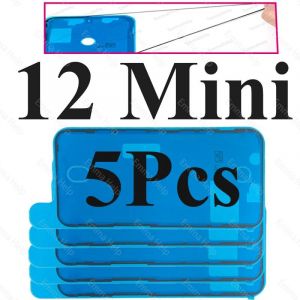 5 Pi&egrave;ces Autocollant &Eacute;tanche Pour Iphone 16 15 14 13 12 11 Xs Pro Maxxxr 8 7 6 Plus Joint Adh&eacute;sif Pr&eacute;-Coup&eacute; &Eacute;cran Lcd Cadre Bande Colle.5pcs 12mini. - Neuf