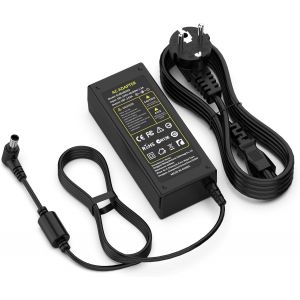 19V 2.53A 48W TV Power Cable Charger Compatible with LG 19"" 20"" 22"" 23"" 24"" 27"" LG TV 24MT48S-PZ LED LCD Monitor Widescreen Ultrawide HDTV IPS236V IPS236-PN Curved Gaming Adapter - Neuf