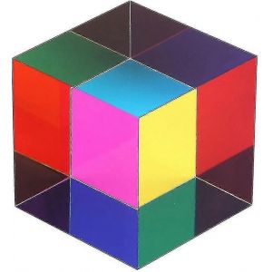 L40 Kbxlife Mixed Color Cube 47mm (1.9"")cube pour la maison ou le bureau Jouet Science Learning Cube P&acirc;ques Prisme Jouet de bureau Ornement de maison - Neuf