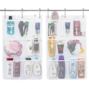 Lot de 2 paniers de douche gain de place pour organiser votre salle de bain, pour ranger savon et shampoing. - Neuf