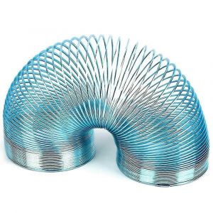 M&eacute;tal Printemps Marche Printemps Jouet En Vrac M&eacute;tal Bobine Ressort Jouets Pour Soulagement Du Stress Petite Faveur,Bleu - Neuf