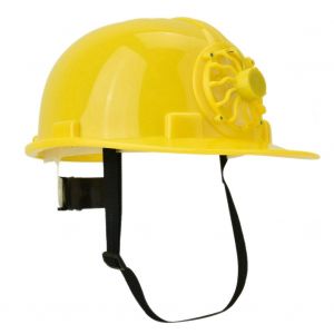 Casque de securite a energie solaire 0,3 W, casque de travail, ventilateur de refroidissement, protection de securite (jaune) - Neuf