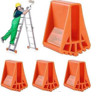 Couvre-pieds d'échelle 4 pièces,Pieds d'échelle antidérapants,Pieds d'échelle de rechange,Couvre-pieds d'échelle pour échelles télescopiques,Échelles,Grand(Orange)-Yvan - Neuf