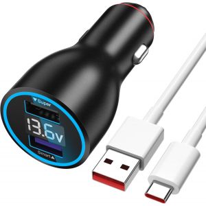 120w Chargeur Voiture Usb Avec C&acirc;ble Usb C Pour Redmi Note 12 Pro+ 11 Pro 11 11s,Chargeur Turbo Allume Cigare Usb Charge Turbo Pour Xiaomi 13t 13 12t11t Pro 12 Lite 12x,Mi 11 Ultra 11i,Poco X5 M4 Pr - Neuf