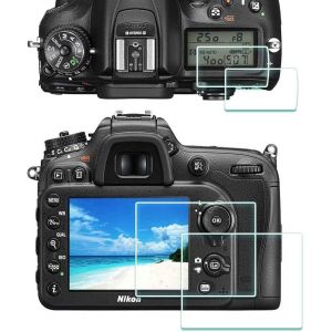 Protection Ecran pour Nikon D7200 D7100 avec protection sup&eacute;rieure LCD Verre Tremp&eacute; Protecteur film Accessoires 0,3mm Duret&eacute; 9H Anti-Rayure Anti-Trace Anti-Bulle -Lot de 2+2 - Neuf