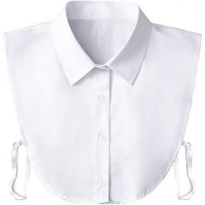 Blanc Faux Col Amovible Dickey Col Chemisier Demi-Shirts Peter Pan Faux Faux Collier Pour Les Femmes & Les Filles Faveurs - Neuf