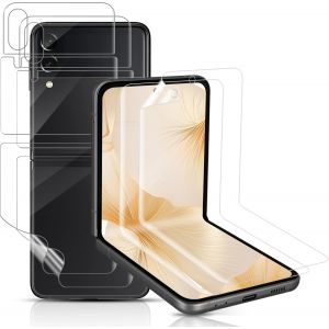 JGD-2 Pi&egrave;ces Doux TPU Verre Tremp&eacute; pour Samsung Galaxy Z Flip 5 5G, Anti-bulle Ultra Claire Doux protection &eacute;cran, Sensible au Toucher Film souple vitre protection pour Samsung Galaxy Z Flip 5 - Neuf
