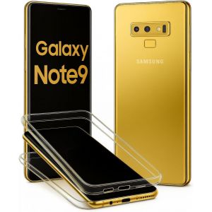 JGD-Coque pour Samsung Galaxy Note 9 360&deg; Transparente Double Protection Avant arri&egrave;re en Silicone TPU Antichoc Compatible avec Chargement sans Fil Dimensions 161.9 x 76.4 x 8.8 mm - Neuf