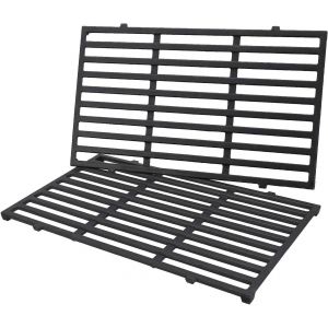 Ulteronixshop-Grille de cuisson en fonte pour Weber Spirit I & II 200, Spirit E-210, E-220, S-210, S-220, Grille de cuisson en fonte, 44,5 cm, grille de rechange pour Weber 7637 avec boutons de comma - Neuf