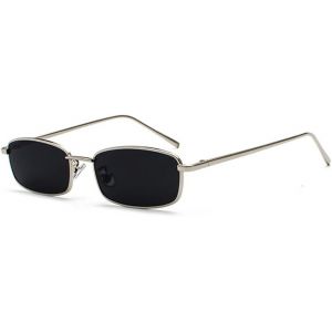 Lunettes De Soleil Rectangulaires Classiques Rétro Fines Monture En Métal Lunettes Vintage Rectangle Couleur Bonbon Lunettes De Soleil - Neuf