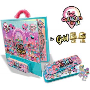 ERYI-Trotties Tiny Tft24000 Mallette De Collection Avec 2 Figurines En Or Avec Étui Métallique Pour Ranger Et Collectionner Toutes Les Micro Figurines Pour Enfants Et Enfants De Plus De 3 Ans - Neuf
