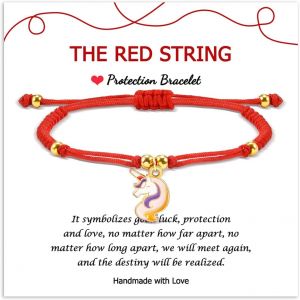 Kal-Bracelet Femme Cadeau Kabbalah Porte-Bonheur Amulette Pour Amiti&eacute; Fille Maman Soeur Femmes Hommes Petit Ami Amie No&euml;l Anniversaire - Neuf