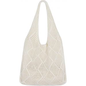 ERSHI-Sac de plage pour femme - En maille crochetée - Sac à bandoulière - Sac à bandoulière en maille filet léger - Sac à main pou[1 - Neuf