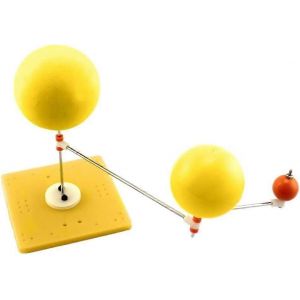 Modèle scientifique,système solaire bricolage Soleil Terre Lune Modèle de planétarium orbital Projet de planétarium éducatif pour l'éducation des étudiants - Neuf