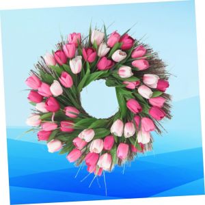 Guirlande de tulipes artificielles Tulipes pour d&eacute;coration de mariage et de festival De De De Color Ro - Neuf