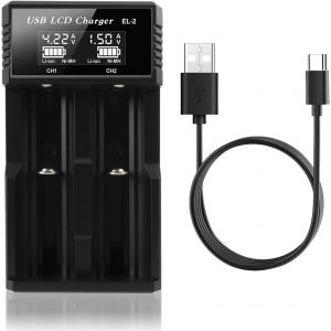 Chargeur De Batteries Universel Intelligent 21700,18650,26650 Avec &Eacute;cran Lcd,Compatible Ni-Mh,Ni-Cd,Li-Ion,Chargeur Rapide Pour Batteries De Lampe Torche Et Appareils &Eacute;lectroniques,Slot De 73m - Neuf