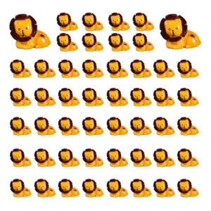 Mini figurines d'animaux de la jungle Figurines miniatures d'animaux sauvages de lion - Neuf