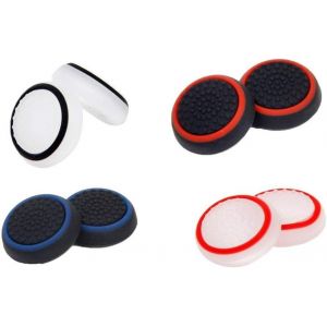 Lot De 4 Paires Pour Joystick,Étuis Pour Joystick,Couvercles Pour Joystick,Joystick Thumb Stick,Compatible Avec Ps5,Ps4,Xbox 360,Ps3,Silicone - Neuf