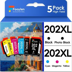 ERYI-Cartouches D'Encre 202 Xl 202Xl Compatibles Avec Epson 202Xl Multipack Epson Xp 6100 Xp 6105 Cartouches Pour Expression Premium Xp-6000 Xp-6100 Xp-6105 Xp6000 Xp-6005 Xp-6001 - Neuf