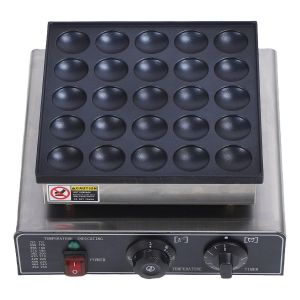 Mini Crêpes À Gaufres À 25 Trous,950 W,Poêle À Crêpes Électrique,Gaufrier À Revêtement Antiadhésif,Pour La Cuisine,50 À 300 ¿ (Prise Ue 220V) - Neuf