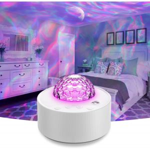 Ciel étoilé Projecteur, Projecteur de Ciel Étoilé au Plafond avec 14 Types de Lumière Douce + 7 Types de Luminosité, Lampe de Projecteur, pour les Loisirs/Chambre à coucher/Salle à Manger - Neuf
