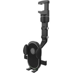 Voiture Accessoires R&eacute;troviseur Support De T&eacute;l&eacute;phone Support Multifonctionnel(2024 Nouvelle Mise &Agrave; Niveau) Support De T&eacute;l&eacute;phone Rotatif 360 Degr&eacute;s Compatible Avec Tous Les Smartphones Noir - Neuf