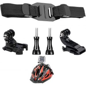MEVRONISSHOP-Support de Sangle de Casque ventil&eacute; Support de v&eacute;lo de Montagne pour for GoPro Hero 12 11 10 9 8 7 (2018) 6 5 Hero Black, Session, Xiaomi Yi, SJCAM, Camppark et Autres cam&eacute;ras d'action - Neuf