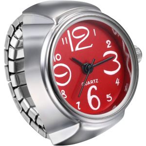 Montre Pour Homme Et Femme Simple Et &Eacute;l&eacute;gant Grand Cadran Num&eacute;rique Cadran Sangle &Eacute;lastique Bague Montre Unisexe.[J529] - Neuf