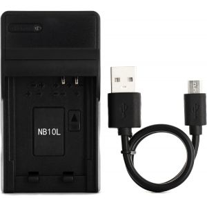 NB-10L USB Chargeur pour Canon G3X, PowerShot G1 X, G15, G16, SX40 HS, SX50 HS, SX60 HS Cam&eacute;ra et Plus - Neuf