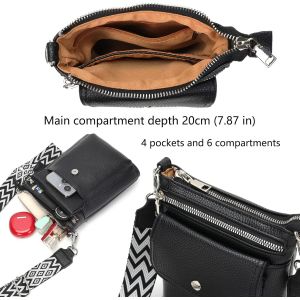 TZF-Pochette Telephone Portable Petit Sac Bandouli&egrave;re Femme Sacoche Sac a Main Femme Banane - Neuf