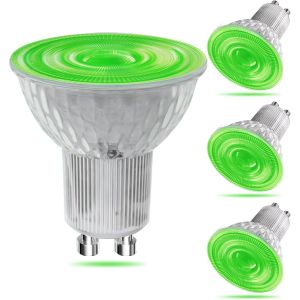 Kalanka-Ampoule Led Gu10 Couleur Vert,5w Mr16 Lampe Led Vert Non Dimmable, Angle De Faisceau 120&iexcl;&Atilde;, Halog&iquest;&iquest;Ne 50w &iquest;&iquest;Quivalent, Pour &iquest;&iquest;Clairage Paysager Et &iquest;&iquest;Clairage D&iquest;&iquest;Coratif,Lot De 4 - Neuf