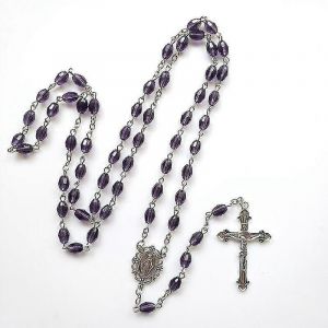 Chapelet Catholique Collier Perles De Cristal Sainte Figure J&eacute;sus Pendentif Suspendu Breloque Pour Femmes Hommes &Eacute;glise D&eacute;coration M&eacute;ditation - Neuf