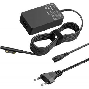 65W Surface Pro Chargeur For Microsoft Surface Pro 8/X/7/6/5/4/3,Surface Book 2/1, Surface Laptop 5/4/3/2/1 Studio,Compatible Avec Microsoft Chargeur 65W,Usb Type A 2 Pin Na - Neuf