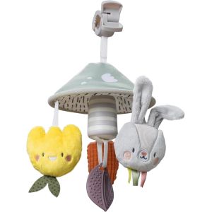 NouvelHorizonstore-Urban Garden Carrousel pour fauteuil roulant avec sons apaisants avec jouets sensoriels doux &agrave; suspendre et clochette, facile &agrave; fixer au si&egrave;ge auto ou &agrave; la chaise pouss&eacute;e - Neuf