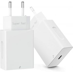 Chargeur Rapide Prise Usb C, Adaptateur Secteur UsbU2011C 20 W Pour Apple, Compatible Avec Iphone 16/15/15 Pro/16 Pro Max/15 Plus/14/13/12/11/Se 2020/X/Xs/Xr,Ipad, Airpods,Samsung Galaxy Etc&iquest;1-Pac - Neuf