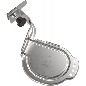 KAL-Support Pour Igrill, Support Pour Thermomètre, Compatible Avec Les Barbecues Et Fumoirs Au Charbon Ø47Cm, Ø57Cm Et Ø67Cm, Accessoire De Barbecue Pour Cuisson En Extérieur -Argent (7240) - Neuf