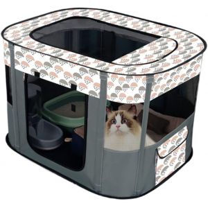 Portable Chien De La Maison Les Animaux De Compagnie Barrière Pliable Pet Parc De La Salle D'accouchement Chats Nid Chiot À La Maison Fermée De Chenil Animaux De Compagnie Tente - Neuf