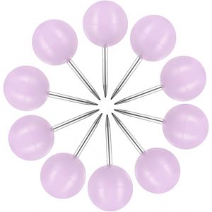 Chenquansarl-Lot De 150 Puna S À Tête Ronde En Plastique Violet De Grande Taille De 9,5 Mm Pour Photos, Affiches, Documents - Neuf