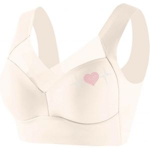 Soutien-Gorge Femme Push Up Sans Couture Anti-Affaissement, Sans Armature Poitrine Respirante Soutien-Gorge &Agrave; Larges Bretelles Confortable Brassi&egrave;re Sport Rembourr&eacute; Pour Quotidien Fitness Yoga - Neuf