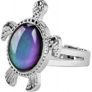 Bague Changeante De Couleur Sensible À La Température Little Turtle, Bague Changeante De Couleur Sensible À La Température De L'humeur - Neuf