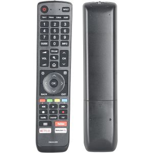 Télécommande EN3AA39H EN3AA39S Compatible avec Hisense TV H50A6550 H43A6550 H55A6550 Remplacement du contrôleur avec YouTube NETFLIX Boutons - Neuf