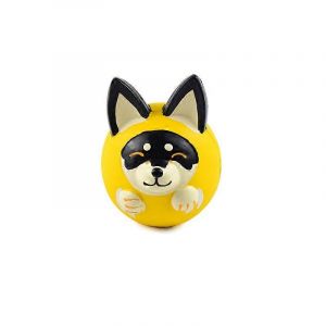 Dessin Animé En Forme D'animal De Compagnie Jouet Balle En Latex Visage De Chien Boule Molaire Résistant Aux Morsures Jouet Pour Chien Interactif Pe - Neuf