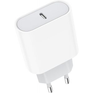 Chargeur USB C,Prise 20W Secteur Rapide pour iPhone 16/16 Pro/16 Pro Max/16 Plus/15/14/13/12/11/SE 2020/X/XS/XR,Pad Pro,Galaxy,Pixel,Type C Mural Alimentation Adaptateur - Neuf