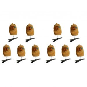 Épingles À Cheveux En Forme De Dessin Animé, 5/10/15/20 Pièces, Pinces À Cheveux Légères À Ressorts En Métal, Accessoires Amusants Pour Cheveux-10 Piècesn - Neuf