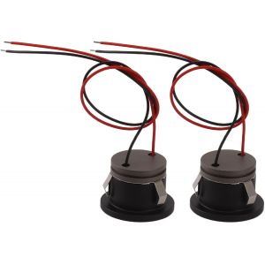 KAL-2Pcs Led Encastré Mini Spot Faisceau Étroit Angle Rail Lumière 15 Degrés 1 Watt 80Lm Petit Plafonnier Led Plafonnier Pour Vitrine De Bijoux 12Vdc - Neuf