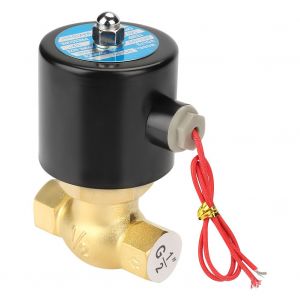 Electrovanne a vapeur en laiton NF 2 voies G1/2"", electrovanne magnetique haute temperature 1,5 MPa, 220 V CA - Neuf