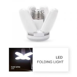 Lugh-Ampoule Led Pliable En Forme D'éventail E27,Ac220v 28w,Capteur De Mouvement,Pour Maison,Salon,Entrepôt,Garage,Lumière De Plafond - Neuf